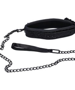 Dark Amour Fetish Bondage Collar with Leash