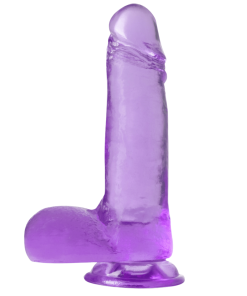 Colorful Realistic Dildo with Balls 7.25 Inch