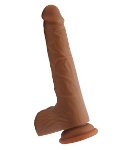 Realistic 8 Inch Ultra Veined Silicone Dildo With Balls