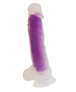 Clear Luminous Firm Dual Density Silicone Hands-Free G-Spot Dildo