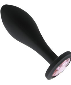 Bulbed Anal Plug with Jewel