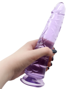 8 Inch Ultra Veined Translucent Jelly Dildo