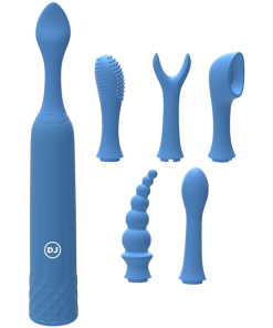 Silicone Rechargeable Clit Stimulator - 7 Piece Kit!