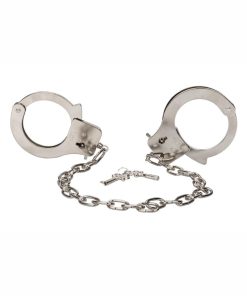 Chrome Hand Cuffs with Chain