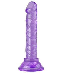 6 Inch Slim Beginner's Veined Jelly Dildo