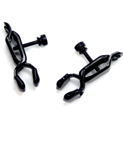Adjustable Open Wide Black Nipple Clamps