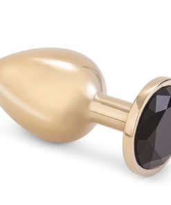 Gold Metal Butt Plug With Jewel