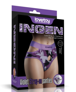 INGEN Purple Camo Strap-on Panties
