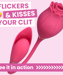 Dual-Action Fluttering Air Pulse Clit Stimulator