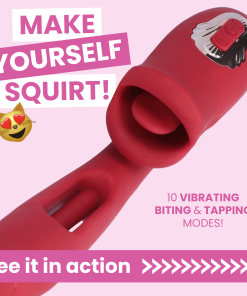 Super French Kiss - Moving Mouth with Tongue & Fluttering Shaft