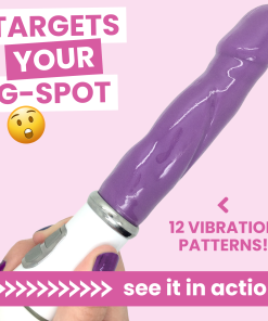 Purple Vibrating Dildo