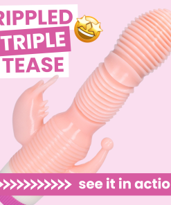 Rippled Triple Stimulating Power Vibrator