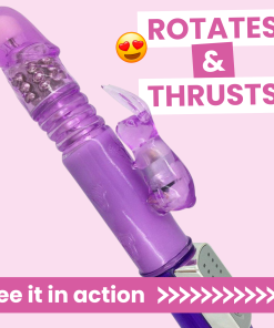 Thrusting Stroking Rabbit Vibrator