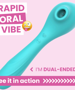Engrace Dual-Ended Rapid Flickering Clit Massager & G-spot Vibe