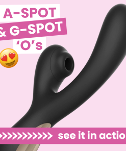 Deep Penetrating Dual-Action Air Pulse Vibrator - G-Spot & A-Spot Stimulation!