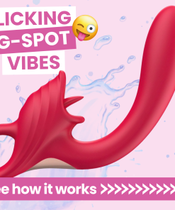 Twirling Dual Diva Delight -  Silicone Clit Licking & G-Spot Vibrator