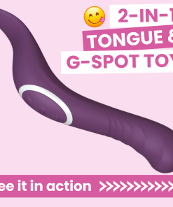 The Incurve Flickering Tongue Rechargeable Dual-Ended Massager
