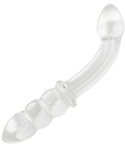 Dual-Ended Curved Glass G-Spot Dildo