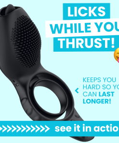 Wireless Clit Tickling Couple's Dual Ring Erection Enhancer