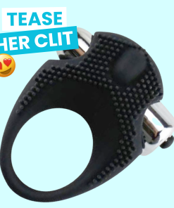 Silicone Vibrating Cock Ring with Raised Ticklers