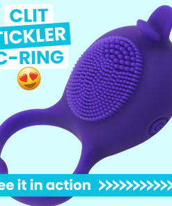 Silicone Clit Stimulating Vibrating Cock Ring For Couples