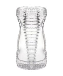 Super Stretchy Clear Ribbed Male Masturbator