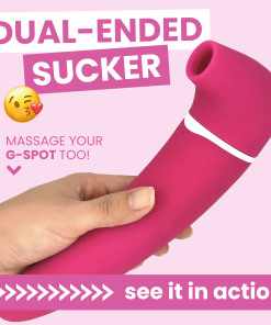 Dual-Ended Premium Clit Sucker & G-Spot Vibrator