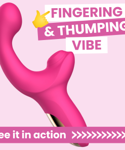 Thumping & Fingering Dual Action Vibrator - Experience the Ultimate Fingering Sensations!
