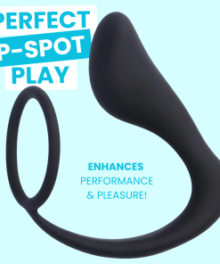 Silicone Prostate Anal Plug and Cock Ring
