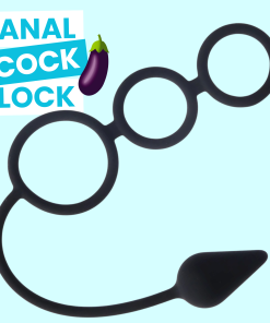 Anal Locking Cock Cage Tri Ring