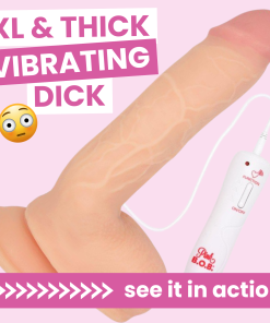 XL & Thick Vibrating Pleasure Dildo - Best Seller!