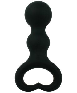 Silicone Heart Beaded Anal Plug - Silky Smooth!