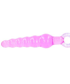 Pink Anal Beads with Pull Loop