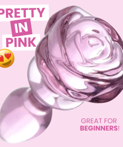 Bloom Rose Glass Anal Plug