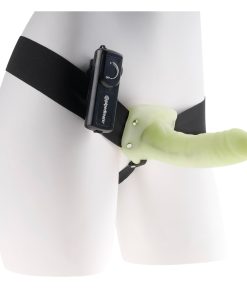 Glow-In-The-Dark Vibrating Hollow Strap-on