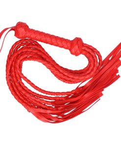 Sexy Red Braided Faux Leather Flogger