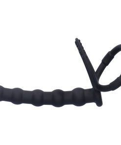 Double Delight Dual Insertion Cock Ring With Anal Probe
