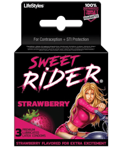 Sweet Rider Strawberry Condoms