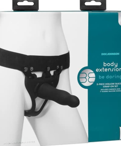 7 Inch Hollow Extensions Silicone Strap-On Harness  (2 Piece Kit)