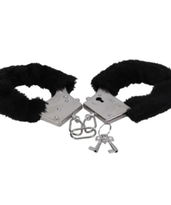 In a Bag Furry Handcuffs - Black