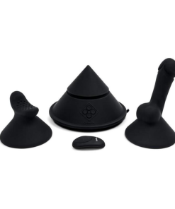 Cowgirl Cone Premium Sex Machine with Remote and App Control - Black