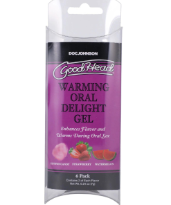 GoodHead Warming Head Oral Delight Gel .24oz (6 Pack) - Assorted