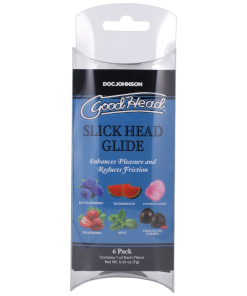 GoodHead Slick Head Glide .24oz (6 Pack) - Assorted