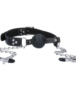 Fetish Fantasy Extreme Ball Gag & Nipple Clamps